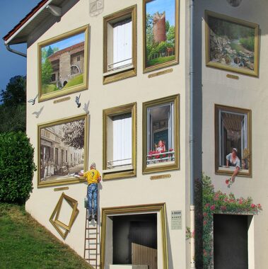 © Trompe-l'œil fresco by Eyzin-Pinet - <em>A-FRESCO</em>