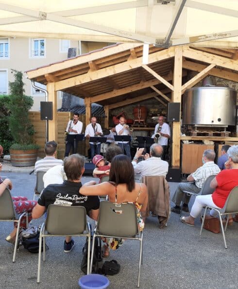 Concert de jazz en plein air